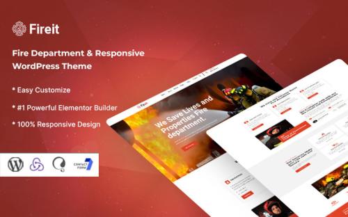 Fireit - Fire Department WordPress Theme theme free